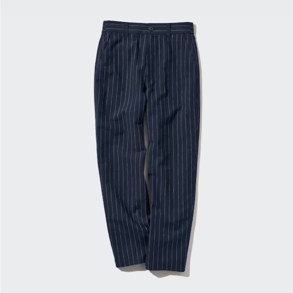 ISO: Uniqlo linen cotton tapered striped pants